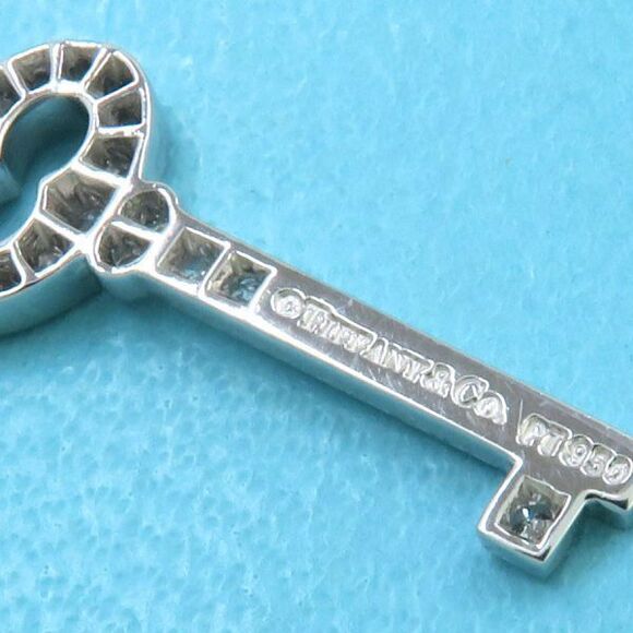 Tiffany & Co Vintage Oval Key Diamond Necklace Mini [] - Picture 6 of 7